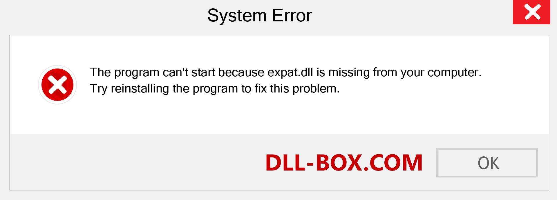  expat.dll file is missing?. Download for Windows 7, 8, 10 - Fix  expat dll Missing Error on Windows, photos, images